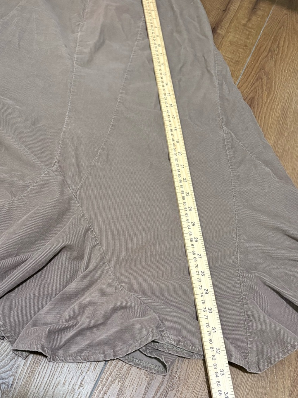 J Jill Flare Corduroy Midi Skirt Size Small  Boho Prarie Cottage Flowy Western - Picture 6 of 9